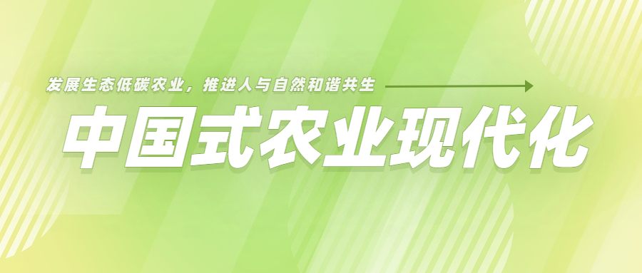發(fā)展生態(tài)低碳農(nóng)業(yè)，推進(jìn)人與自然和諧共生的中國式農(nóng)業(yè)現(xiàn)代化